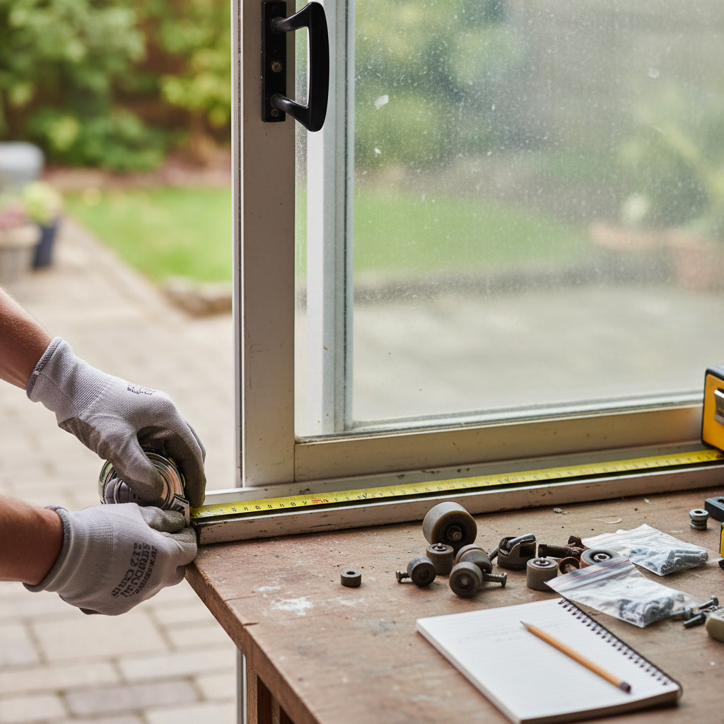 Measuring door backset and hardware dimensions for accurate replacement